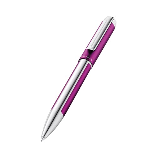 Pelikan Kugelschreiber Pura K40, Violett, hochwertiger Drehkugelschreiber im Geschenk-Etui, 823807