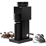 TIMEMORE Bricks 01S電動コーヒーミルタイムモア 150段階の調整で，高性能なモーターを搭載しており、均一な挽き具合を実現します，手入れ簡単ステンレス製コーヒーグラインダ，イタリアコーヒー、手淹れコーヒー、フレンチプレスコーヒーに最適 -，ブラック（2穴プラグ）
