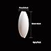LABALPHA 6Pcs PTFE Magnetic Stirrer Mixer Stir Bar, Magnetic Stir Bar, Olive Shape, 50mm/1.96 inch Length