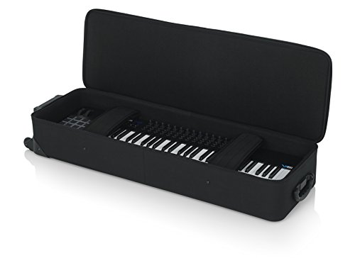 Gator Cases Lightweight Keyboard Case With Pull Handle And Wheels; Fits Slim 76-Note Keyboards (Gk-76Slim) #TOP1
