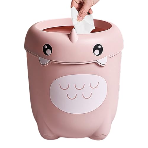 Krmoau Papelera Infantil - Cubo De Basura Con Dibujos Animados Para Habitación Infantil - Cubo De Basura De Gran Capacidad Para Cocina Y Organización De Residuos Debajo Del Fregadero