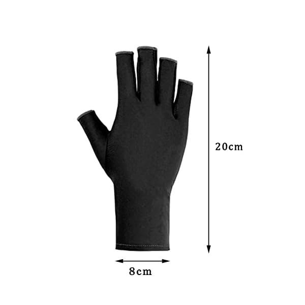 Pimoys-UV-Shield-GloveGel-Nail-Manicure-Gloves-for-UV-Light-Lamp-Dryer-Stretchy-Half-Finger-Fingerless-Sun-Gloves-for-Driving-Riding-Fishing-Outdoor-Activities Pimoys UV Gloves for Gel Manicures UPF50+ Fingerless UV Light Gloves for Gel Nails,UV Nails Gloves Manicure Gloves UV Protection Gloves