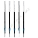 for Ballpoint Pen Refill 0.7mm Black Set of 5