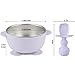 PandaEar 3 Pack Stainless Steel Suction Baby Bowls & 3 Silicone Baby Spoons | Non-Slip Stay Put Bowls & Anti-Choke First Stage Spoons for Toddlers, BPA-Free Baby Led Weaning Set