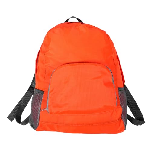 Mochila plegable ligera naranja de senderismo impermeable para camping
