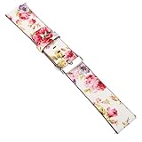 jojofuny Cinturino per Orologio Floreale Etnico Motivo a Piccoli Fiori in PU, Cinturino di Ricambio da Polso per Smartwatch da Donna, per Uso Quotidiano