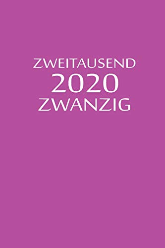 zweitausend zwanzig 2020: Planer 2020 A5 Lila (German Edition)