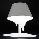 Modern Minimalist Dumping Paint Bucket Table Lamp with Full Iron Made Lamp Body for Bedroom Living Room Cafe Decoration Gift