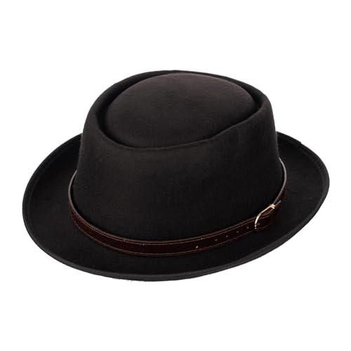 Image of The Tie Hub Fedora Hat for Men & Women|Wide Brim Felt, Sun hat, Beach Hat, Summer Hat, Party hat, Stylish hat