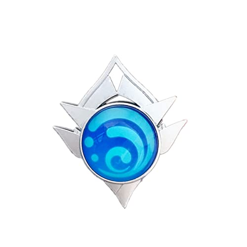 Sonsoke Genshin Impact Vision Snezhnaya Porte-clés élémentaire œil de Dieu Merch Game Gem Personnage Cosplay Pendentif Accessoires Pierre Cadeau (Hydro) Cover
