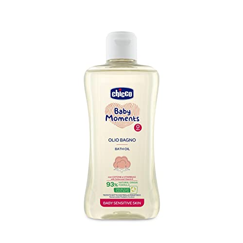 Aceite de baño para piel sensible para bebés, 200 ml, 0 m +