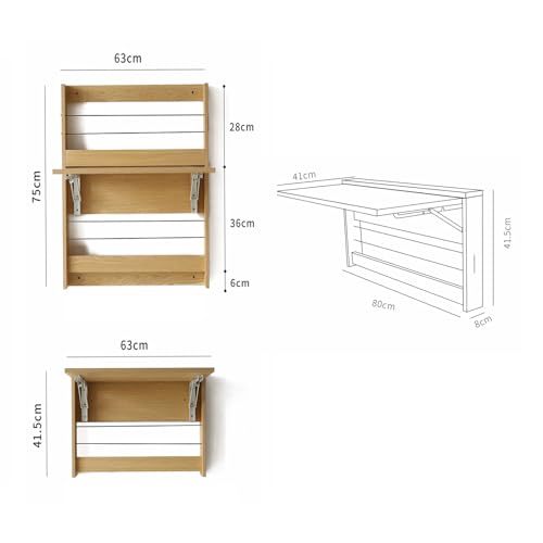 Bureau mural pliable gain de place pour optimiser les petits studios et cuisines