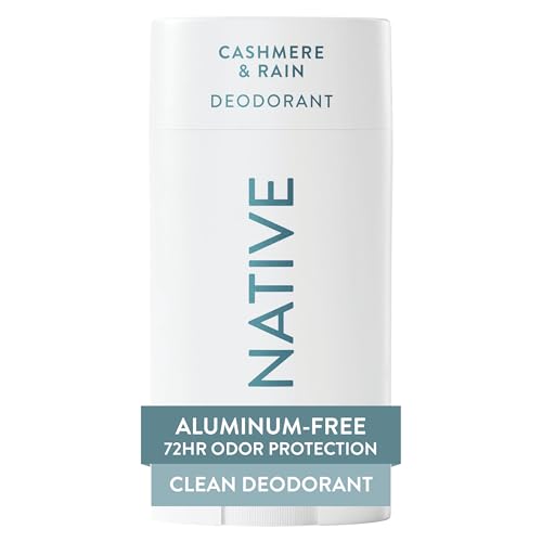 Image of Native Deodorant Contains Naturally Derived Ingredients, 72 Hour Odor Control, Deodorant for Women and Men, Aluminum Free, Cashmere & Rain 2.65oz