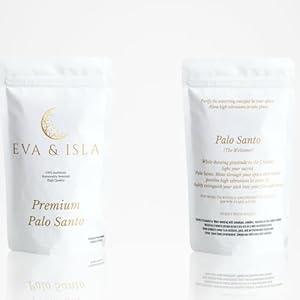 Eva Isla Premium Thick 7 Piece Palo Santo Ethically Certified Sustainably Sourced Holy Wood for Cleansing and Aromatic Bliss Bursera