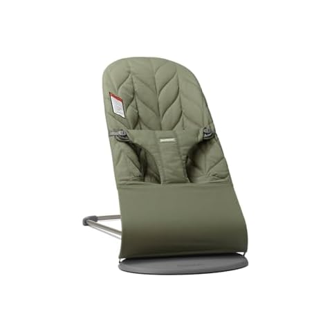 BabyBjörn Bouncer Bliss, Woven, Petal Quilt, Dark Green Cover