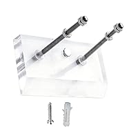 QOTSTEOS Wandhalterung, Skateboard-Aufhänger, transparentes Acryl, professionelles Skateboard, Deck, Display und Aufbewahrung (transparent)