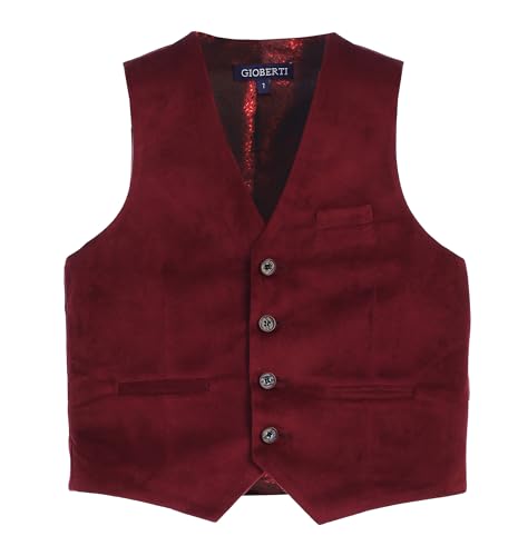 Gioberti Kids and Boys Velvet Formal Suit Vest