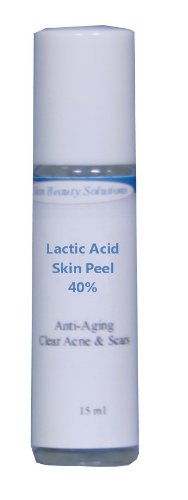 (15 ml Roll-On) LACTIC Acid 40% Skin Chemical Peel - Alpha Hydroxy (AHA) For Acne, Skin Brightening, Wrinkles, Dry Skin, Age Spots, Uneven Skin Tone, Melasma & More (from Skin Beauty Solutions)