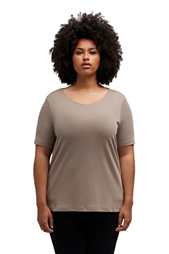 Ulla Popken, Damen, große Größen, Shirt, doppellagig, Slim, Rundhals,...