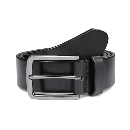 Image of MILORDE Men's Genuine Leather Dress Belt, Handmade, 100% Cow Leather, Fashion & Classic Designs for Work Business and Casual