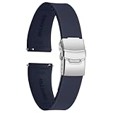 [Confort Souple pour Hommes] Profitez d'un confort supérieur avec ce bracelet de montre homme souple. Son design flexible s'adapte parfaitement, ce qui en fait un bracelet smart watch idéal pour un port continu et confortable pour les hommes