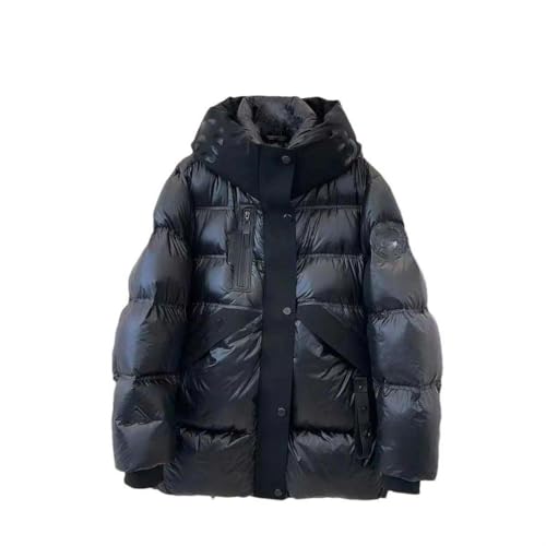 Doudoune mi-longue pour femme avec capuche style urbain décontracté