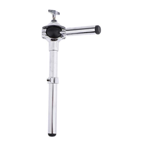 Support de fixation tom simple en acier fini argent anti vibration