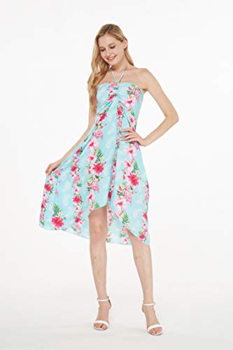 Image of Women's Hawaiian Luau Halter Dress in Signature Prints