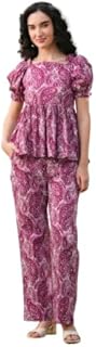 jisora Women's Cotton Purple Co-ord Sets-picture-22