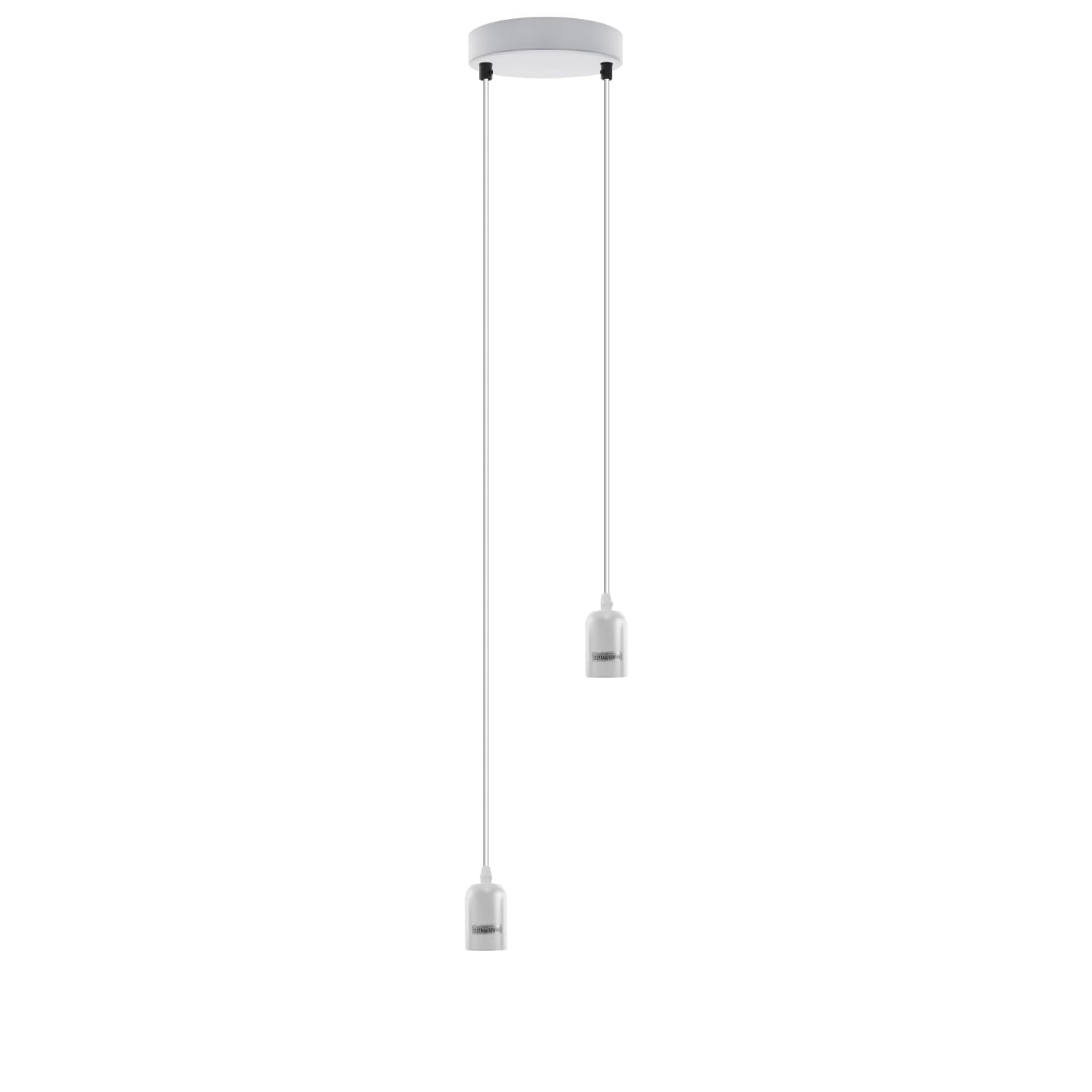 LEDSone Vintage Pendant Light Fitting E27 Ceiling Light Fixture – Retro Hanging Lamp with Adjustable Cable Metal Holder & Ceiling Rose for Kitchen Island, Dining Room, Bar & Loft Lighting