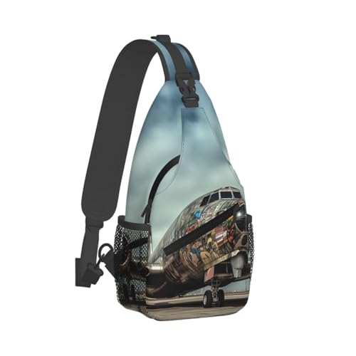 Bolso cruzado estilo Airplane Art para hombre y mujer miniatura 2