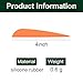 KURUGEILI 60PK 4 inch Plastic Arrow Fletching Arrow Vane TPU Fletchings for DIY Arrow Archery Bow