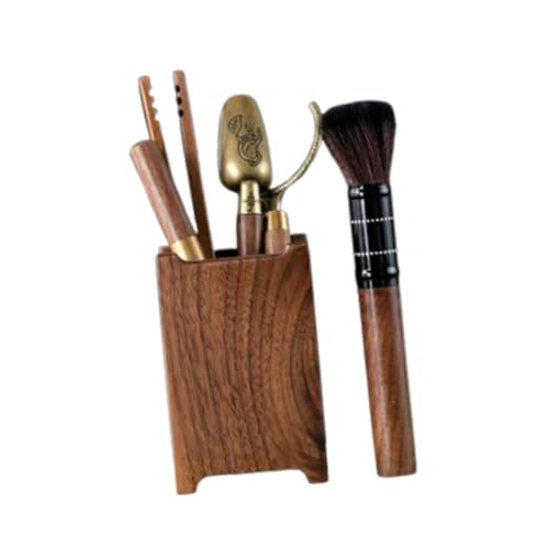 Folpus Juego de té de Kung Fu Juego de vajilla Accesorios de té de Kung Fu de té Minimalista de Madera Soporte de Juego de té de Escritorio para, MarrÓn Folpus Juego de té de Kung Fu Juego de vajilla Accesorios de té de Kung Fu de té Minimalista de Madera Soporte de Juego de té de Escritorio para, MarrÓn