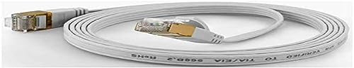 wantecWire 7001 Extra Thin Patch Cable with Top Quality White, Länge 0.1m