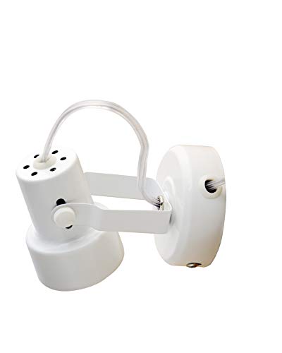 King Sha Multi Purpose Spotlight Desk Wall Mount Accent Lamp With Plug In Cord White Finish #TOP5