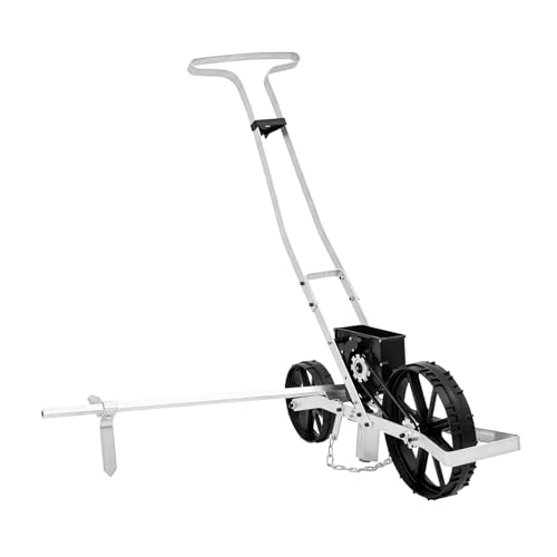 XUEMANSHOP Seminatrice da giardino, seminatrice a mano, profondità regolabile 5-40 mm, seminatrice per riso, grano, cavoli, pomodori