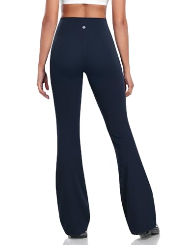 HeyNuts Harmony Flare Leggings 29"/30.5"/32.5"/34.5", High Waisted Tummy Control Wide Leg Bootcut Yoga Pants Lounge Soft