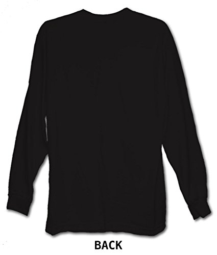 Riot Society NASA Meatball Logo Mens Long Sleeve T-Shirt - Black, Small