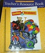 Spiral-bound Houghton Mifflin Spelling and Vocabulary Teacher's Book: A Resource for Planning and Teaching , Level 5 Book