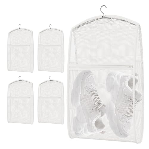 Bolsa de zapatos para lavar la máquina - Calzado secador de bolsa Set de 5 | Bolsa de lavado de zapatos Hangable | Bolsa de lavado de calzado portátil reutilizable para zapatillas zapatillas