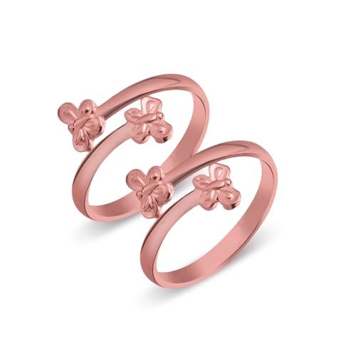 Image of 925 Sterling Silver Peacock Design Toe Ring for Women and Girls | Polish Adjustable Toe Bichiya | Adjustable
