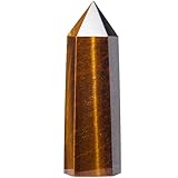 What Is A Crystal Chakra Wand, How To Use It, and the 9 Best Wands to Buy crystal chakra wand 4 Runyangshi Natural Tiger's Eye Large Crystal Healing Wands 4'(10cm) x1.18(3cm) Healing Crystal Tower...