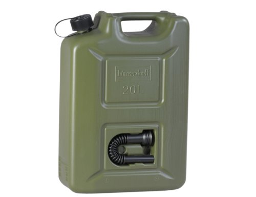 HÜNERSDORFF 802000 Kanister Benzinkanister Reservekanister PROFI 20 L Nato-oliv
