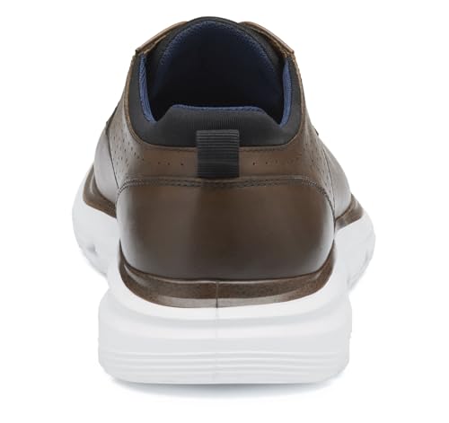 Johnston & Murphy Men's Jenkins Plain Toe Shoe, Mahogany Leather, 13 M3