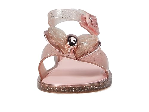 mini melissa Girl's Mini Mar Sandal + Barbie (Toddler/Little Kid) Pink Glitter 5 Toddler M2