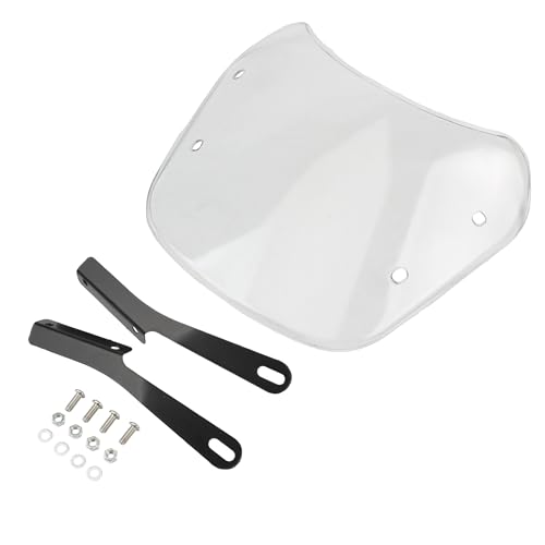 Déflecteur de pare-brise moto en matériaux durables finition rétro