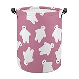 ランドリーバスケット ベイマックス 洗濯かご バスケット 収納ボックス 洗濯物入れ 収納袋 折り畳み 丸型 大容量 撥水