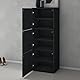 doporro Schuhschrank Schuhregal Schmal Schuhkommode 45 cm Schuhschrank in Anthrazit matt Holz Aufbewahrung für Schuhe mit 6 Fächern Schuhschrank02