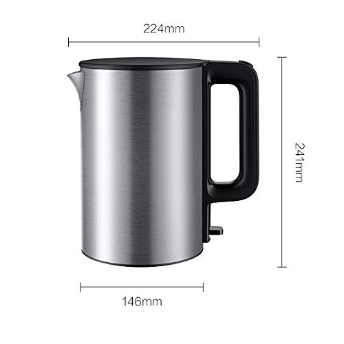 Hervidor eléctrico 1800W 1.5L acero inoxidable miniatura 2