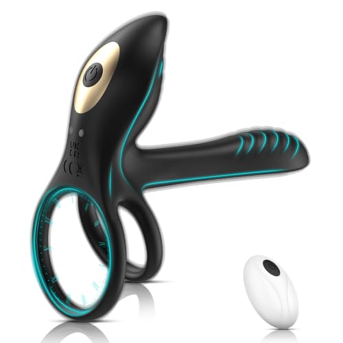 Couples Ring Snail Jovi with Remote Control IPX7 Waterproof (Black)